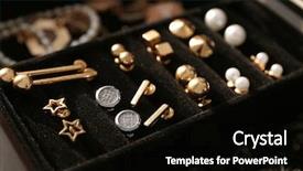  Presentation with jewelry - PPT layouts having bijouterie in jewelry box background and a black colored foreground