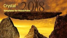  Presentation with chinese new year 2019 - Amazing PPT layouts having bike event - cyclist with bicycle on rock backdrop and a tawny brown colored foreground