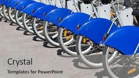  Presentation with urban - Theme consisting of bike in parking marseille france background and a light gray colored foreground