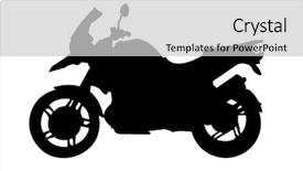  Presentation with motorcycle - Slides featuring bike rally - motorcycle background and a  colored foreground