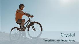  Presentation with healthy life style - Slide deck consisting of bike sport and healthy life background and a lemonade colored foreground