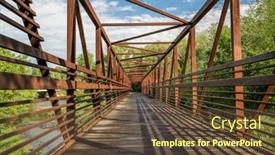  Presentation with trail - PPT theme featuring bike-trail-and-a-long background and a tawny brown colored foreground