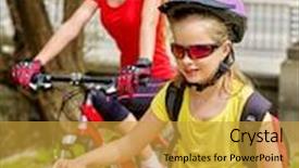  Presentation with road bike - Amazing theme having glass with rucksack ciclyng backdrop and a gold colored foreground