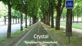  Presentation with bicycle - PPT theme having bikes france - bicycle lane background and a tawny brown colored foreground