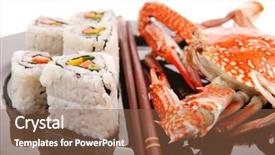  Presentation with cucumber cream - Beautiful slides featuring bile - roll with cucumber cream cheese backdrop and a  colored foreground