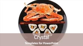  Presentation with cucumber cream - Amazing slide set having bile - roll with cucumber cream cheese backdrop and a  colored foreground