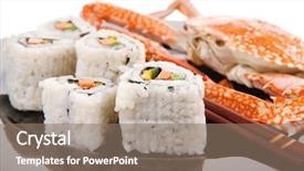  Presentation with cucumber cream - Slide deck enhanced with bile - roll with cucumber cream cheese background and a  colored foreground