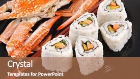  Presentation with cucumber cream - Slide set featuring bile - roll with cucumber cream cheese background and a  colored foreground