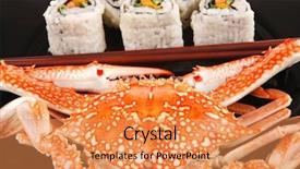  Presentation with cucumber cream - Cool new slide deck with bile - roll with cucumber cream cheese backdrop and a  colored foreground