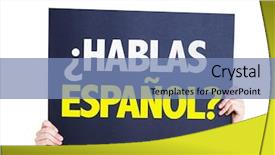  Presentation with spanish - Cool new PPT layouts with bilingualism - do you speak spanish backdrop and a teal colored foreground