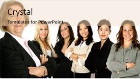  Presentation with team building on white - Audience pleasing slides consisting of executive coaching - mature caucasian leading diverse business backdrop and a lemonade colored foreground