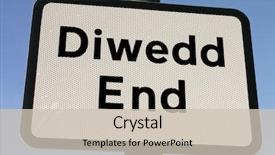  Presentation with welsh - Theme having sensor - this smoke detector is being background and a gray colored foreground