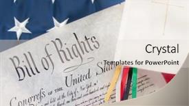  Presentation with bill rights - PPT theme having bill of rights next background and a lemonade colored foreground