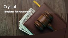  Presentation with bill rights - Presentation theme consisting of bill rights - hammer of judge on folder background and a dark gray colored foreground