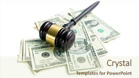  Presentation with bill rights - Amazing slide set having bill rights - judge gavel on american dollars backdrop and a cream colored foreground