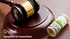  Presentation with bill rights - Presentation theme consisting of bill rights - judge gavel with pack background and a wine colored foreground