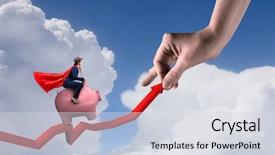  Presentation with media - PPT theme featuring bill rights - making your invesments grow mixed background and a sky blue colored foreground