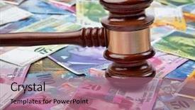  Presentation with legal - PPT layouts featuring bill rights - money swiss francs background and a coral colored foreground