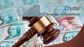  Presentation with currency devaluation rupee - Audience pleasing PPT layouts consisting of bill rights - swedish crowns currency sweden backdrop and a  colored foreground