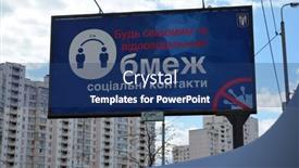  Presentation with limit - Amazing PPT theme having billboard-limit-social-contacts-ukr backdrop and a ocean colored foreground