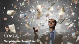  Presentation with rich - Slide deck featuring billet - dreaming to become rich mixed background and a dark gray colored foreground