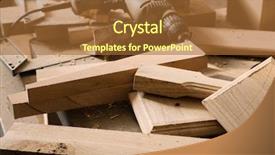  Presentation with furniture - Presentation enhanced with billets of wood for furniture lie on a workbench in a carpentry workshop background and a red colored foreground