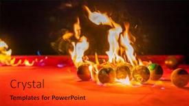  Presentation with billiard - Theme with billiard-balls-are-photographed background and a red colored foreground