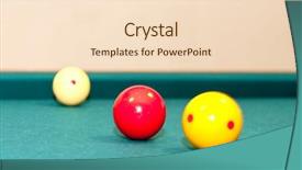  Presentation with billiard - Slides enhanced with billiard balls used for carom background and a lemonade colored foreground