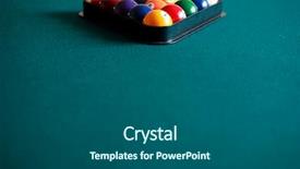  Presentation with billiard - PPT theme having billiard game details balls cue background and a  colored foreground