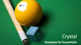  Presentation with billiard - Audience pleasing theme consisting of scientist in protective uniform goggles mask gloves working in lab with glassware backdrop and a blonde colored foreground