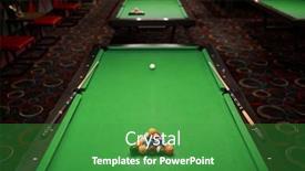  Presentation with billiard - Presentation enhanced with billiard-table-with-green-surface background and a shamrock green colored foreground