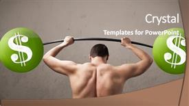  Presentation with lifting weights - Audience pleasing presentation design consisting of runoff - spray of the victoria fall backdrop and a light blue colored foreground