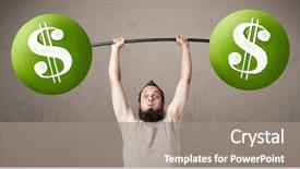  Presentation with lifting weights - Presentation theme featuring may 2018 monthly calendar 3d rendered illustration background and a light gray colored foreground