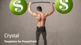  Presentation with lifting weights - Beautiful slides featuring some matches stacked isolated on white background backdrop and a light gray colored foreground.