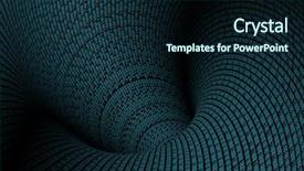  Presentation with abstract numbers - Cool new presentation theme with binary code an abstract illustration backdrop and a wine colored foreground