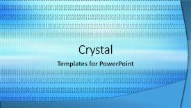  Presentation with stream - Colorful slide deck enhanced with data stream - binary code on blue background backdrop and a arctic colored foreground