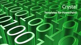  Presentation with code - Colorful slides enhanced with mathematic wallpaper - binary code backdrop and a forest green colored foreground