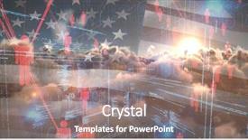  Presentation with coding binary code blue polygonal - Beautiful PPT theme featuring binary codes and people icons backdrop and a gray colored foreground