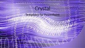  Presentation with binary - Theme with binary codes on abstract background background and a light blue colored foreground