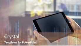  Presentation with coding - Colorful slide set enhanced with binary-coding-data-processing-against backdrop and a coral colored foreground