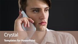  Presentation with black man - Theme consisting of binary conversion - androgynous man talking on his background and a  colored foreground