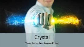  Presentation with colorful hands - Audience pleasing slide set consisting of binary number clouds - man holding colorful glowing data backdrop and a  colored foreground