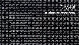  Presentation with moving - Slide set consisting of moving background binary - zero and one screen background and a black colored foreground