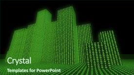  Presentation with tunnel - Audience pleasing presentation consisting of binary tunnel - digital world backdrop and a forest green colored foreground