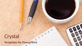  Presentation with binder - Beautiful presentation featuring binder pad pens and coffee on table backdrop and a lemonade colored foreground