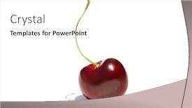  Presentation with cherry - Presentation design featuring bing-cherry-a-single-bing background and a white colored foreground