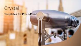  Presentation with binocular - Presentation design consisting of top of the famous duomo background and a lemonade colored foreground