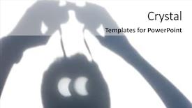  Presentation with shadow - Audience pleasing slides consisting of binoculars during an eclipse backdrop and a white colored foreground