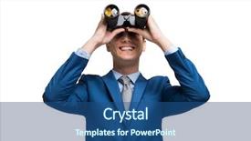  Presentation with search - Amazing presentation having binoculars in search of new backdrop and a ocean colored foreground