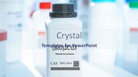  Presentation with bio plastic - Slides consisting of bio-2co3-bismuth-oxycarbonate-cas background and a sky blue colored foreground